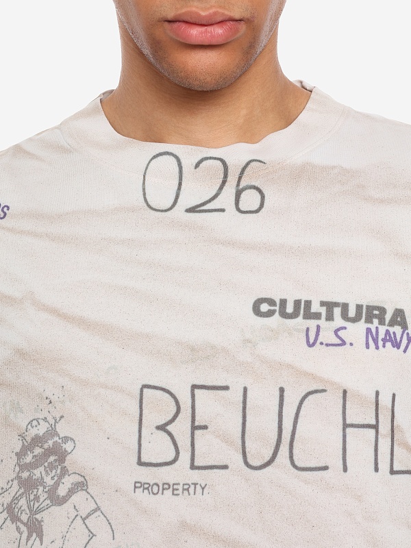Футболка муж CULTURA S26TE33JE10 beige - 5