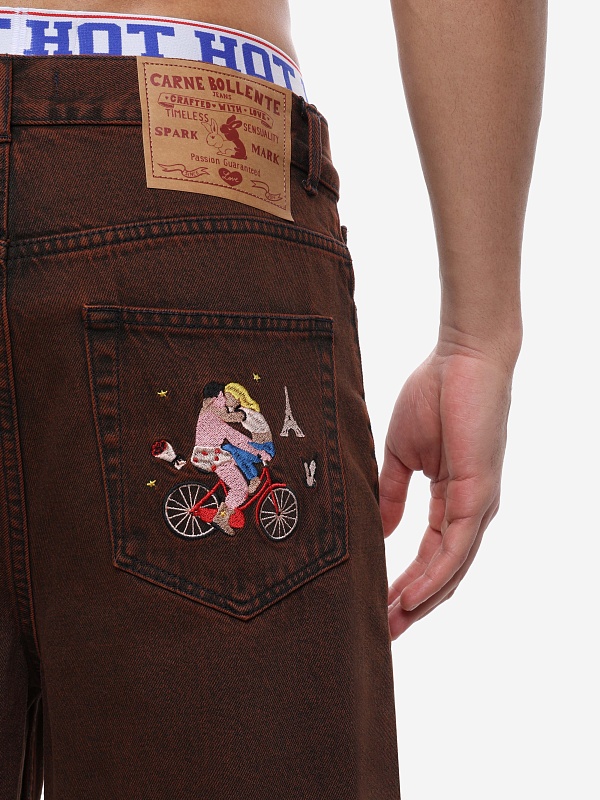 Шорты муж Carne Bollente SS26SH0202 Off-Brown - 5
