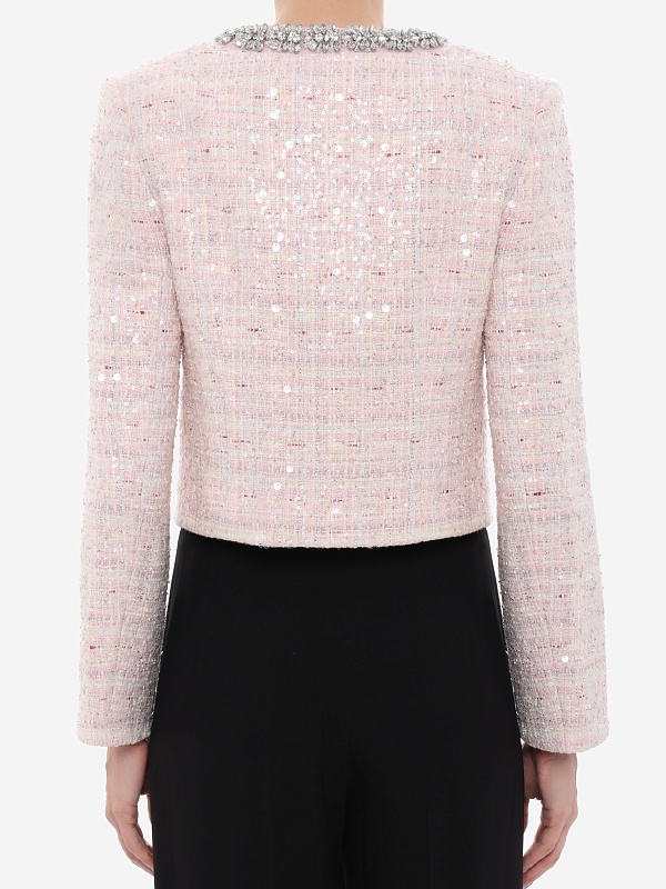 Кардиган жен Self-Portrait SS26-026J-P PINK - 4