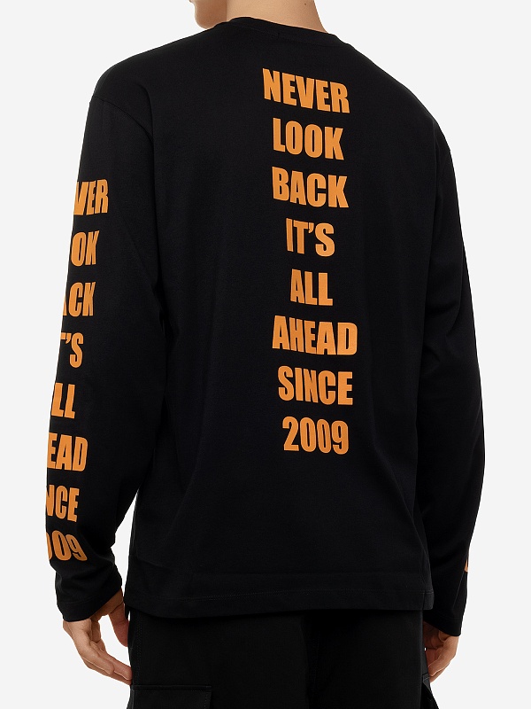 Футболка с длинным рукавом муж MSGM 3640MM139 247002 99 - 4