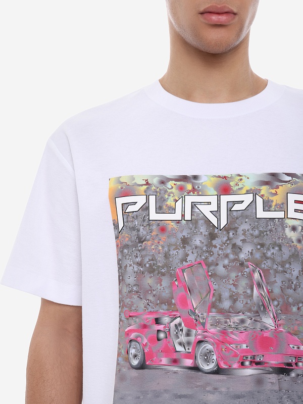 Футболка муж PURPLE P104-TBDS226 WHITE - 5