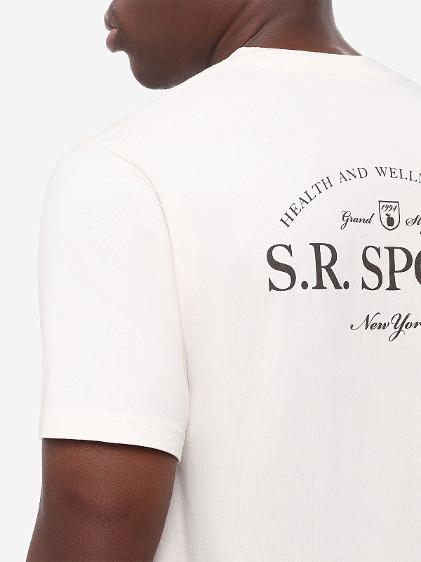 Футболка муж Sporty & Rich TO119711304WH37 Ecru - 5