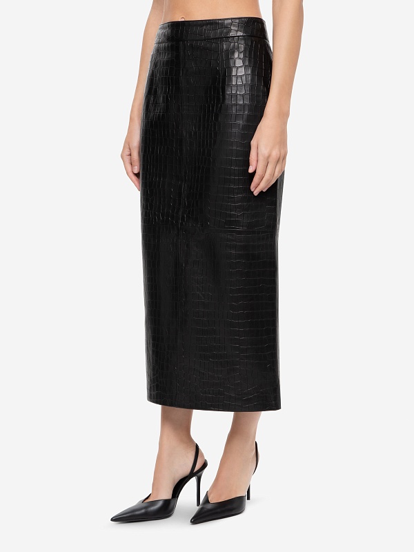 Юбка жен Burka etk-22/1 Черный кроко - 2