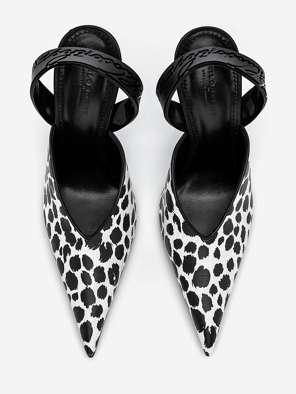 Слингбэки (каблук) жен Philosophy Di Lorenzo Serafini 3202 5784 A1002 Fantasy print White - 3