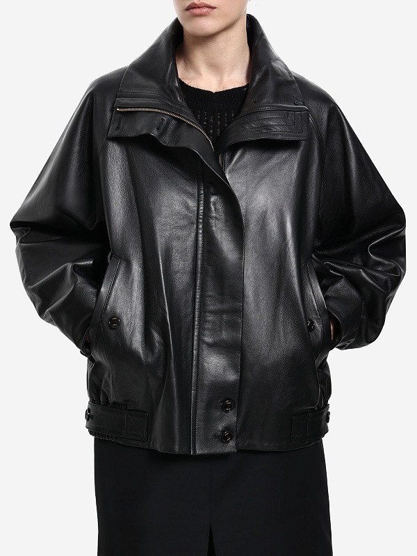Куртка кожаная жен EENK EEB-1P453-LJ05-BK Black - 2