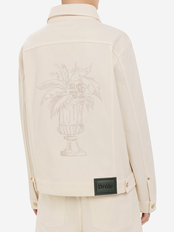 Куртка джинсовая муж Drôle de Monsieur G-JT172-CO188-OW OFF WHITE - 6