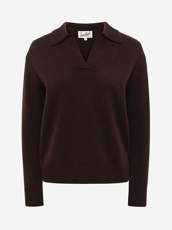 Поло с длинным рукавом жен MC2 Saint Barth EZE0003 00033I 18 BROWN - 5