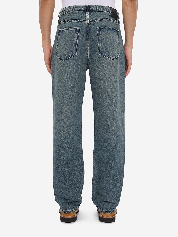 Джинсы муж Daily Paper 2610188 Bleached Denim Blue - 4