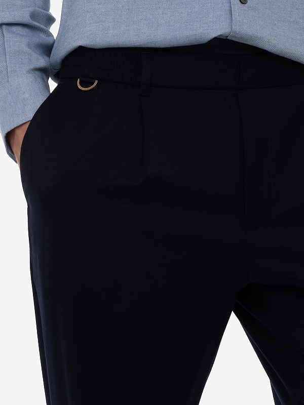 Брюки муж AGNONA AI23P_T706U7_Y_U1120 B96 NAVY - 5