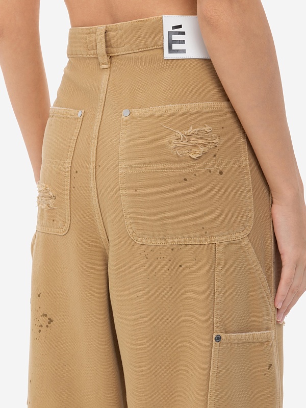 Брюки муж Etudes Studio FRICHE BLEACH DRIP Camel - 6
