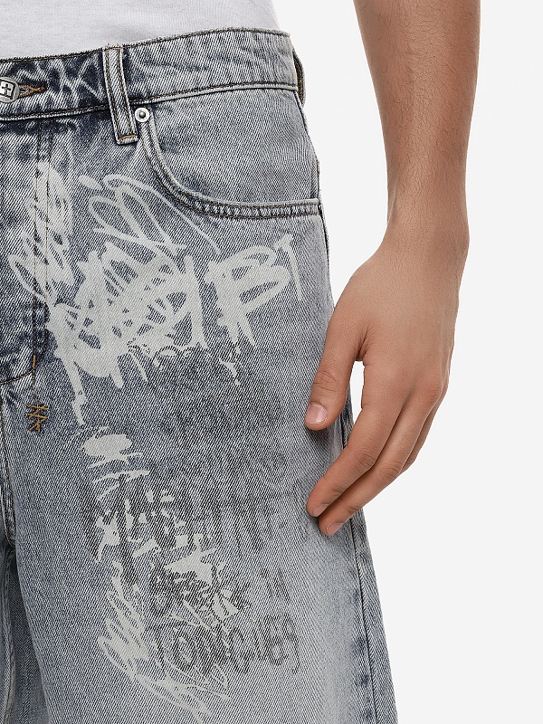 Шорты муж Ksubi MPS26WA010 denim - 5