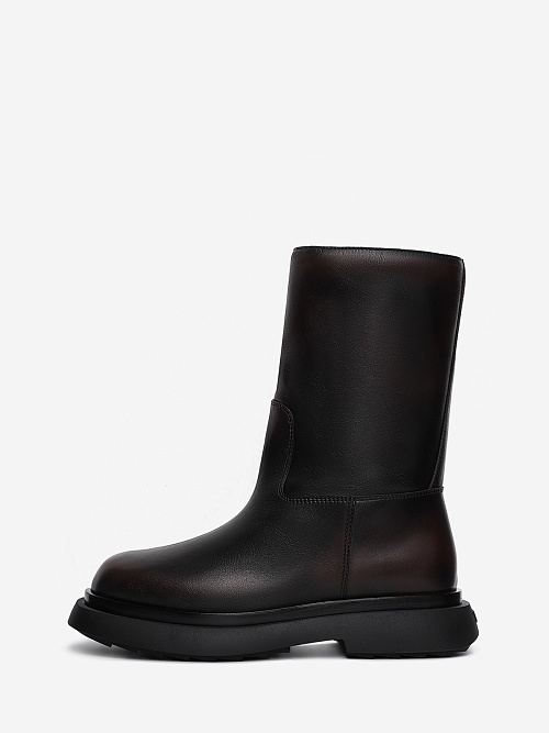 Ботинки жен 3JUIN 326W7004.A.1260K59 BRITISH + FUR BLACK/MERLOT - 0