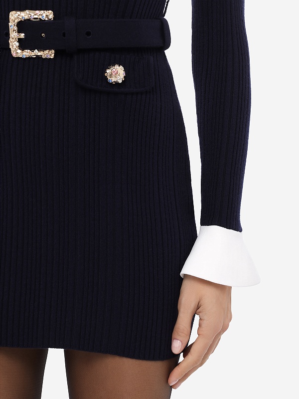 Платье жен Self-Portrait AW26-101S-N NAVY - 5