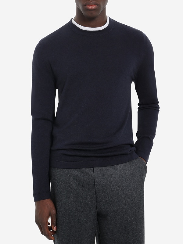 Свитер муж Officine Generale W25MTEE207 DARK NAVY - 2