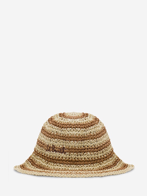 Панама жен MC2 Saint Barth PLY0001 06569H STRAW STRIPES 1119 EMB - 0