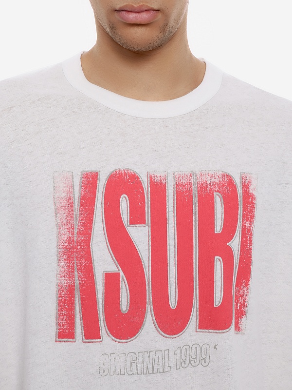 Футболка муж Ksubi MPS26TE005 off white - 5