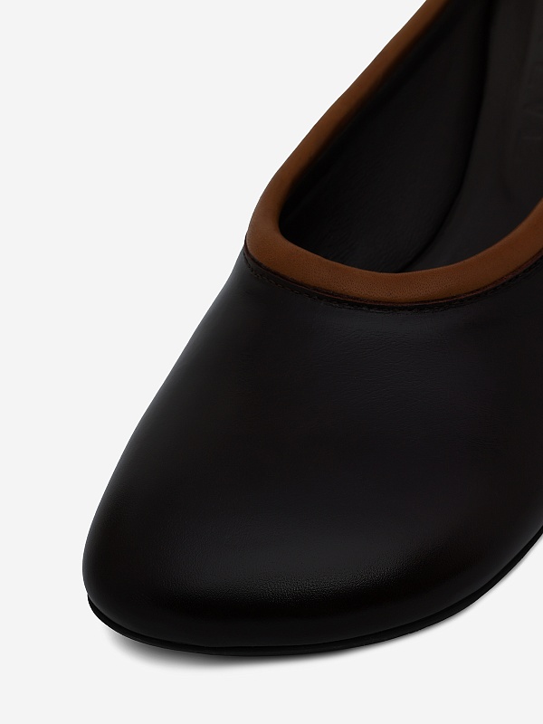 Мюли (каблук) жен POEVE LH14 LH14 Pathos Mogano 10120+Porto Cuir - 5