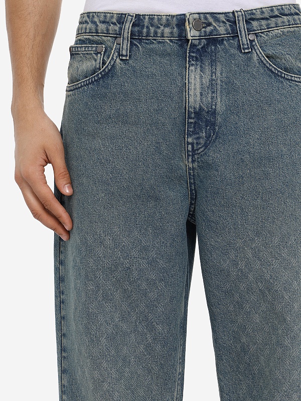 Джинсы муж Daily Paper 2610188 Bleached Denim Blue - 5