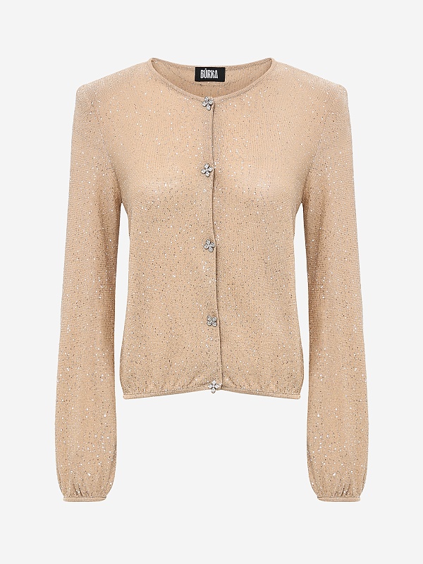 Кардиган жен Burka kn26-k003 Бежевый - 5