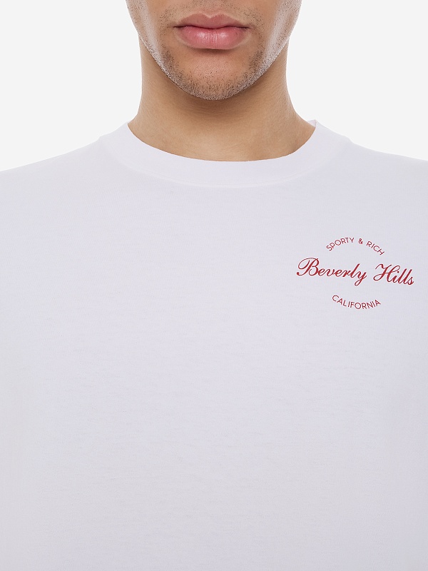 Футболка муж Sporty & Rich TO04364257WH01 White - 5