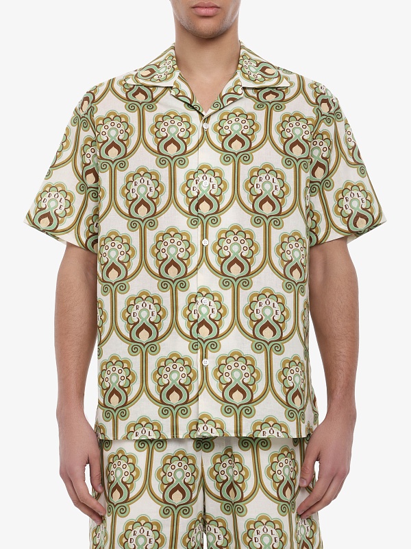 Рубашка муж Drôle de Monsieur J-SH228-LI012-GN GREEN - 3