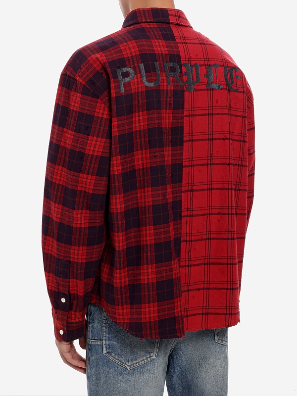 Рубашка муж PURPLE M3009-FRRH425 RED - 4