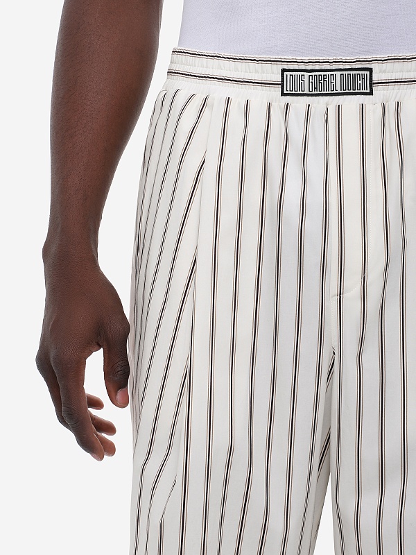 Брюки муж LGN Louis Gabriel Nouchi 0713 T738 PINSTRIPES - 4
