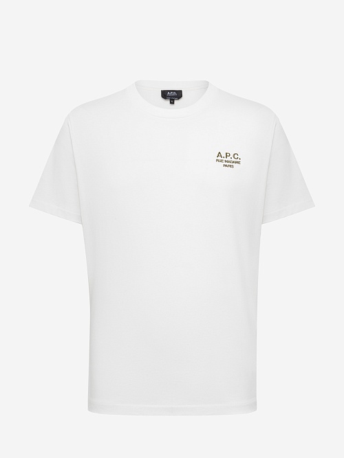 Футболка муж A.P.C. COHBU-M26388 BLANC/KAKI - 0