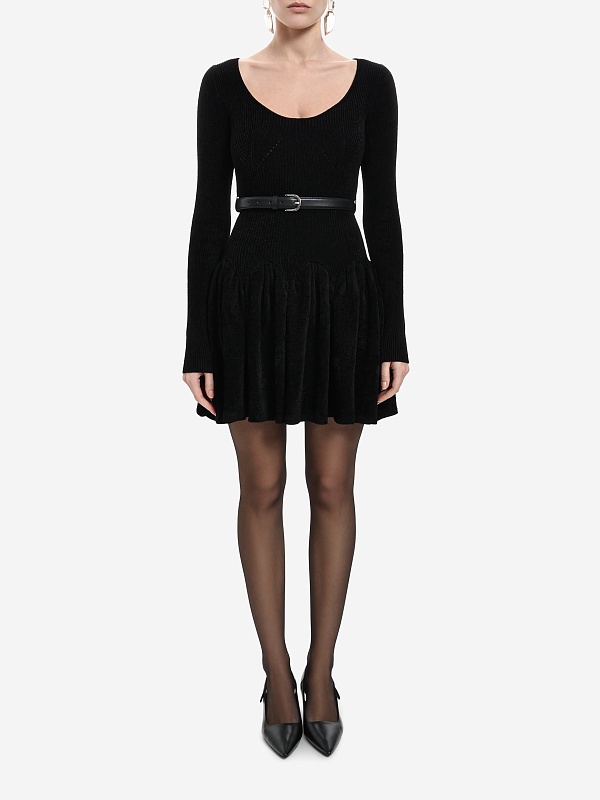 Платье жен Self-Portrait AW25-029S-B BLACK - 2