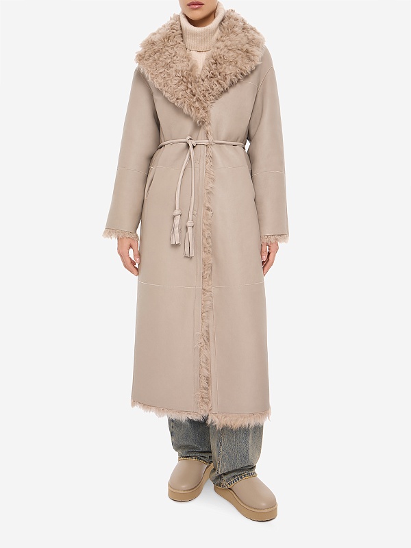 Дубленка жен Burka 5990/125 Песочный цвет - 5