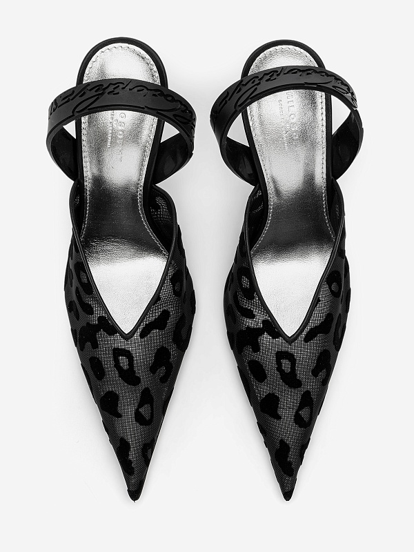 Слингбэки (каблук) жен Philosophy Di Lorenzo Serafini 3202 5782 A1555 Fantasy print Black - 3