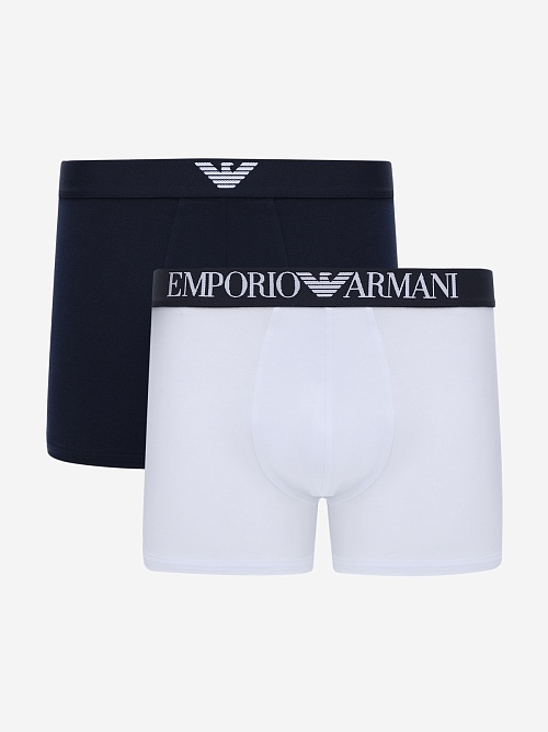 Набор (трусы 2 пары) муж Emporio Armani EM000252 AF18881 MB088 ARMANI BLUE/WHITE - 0