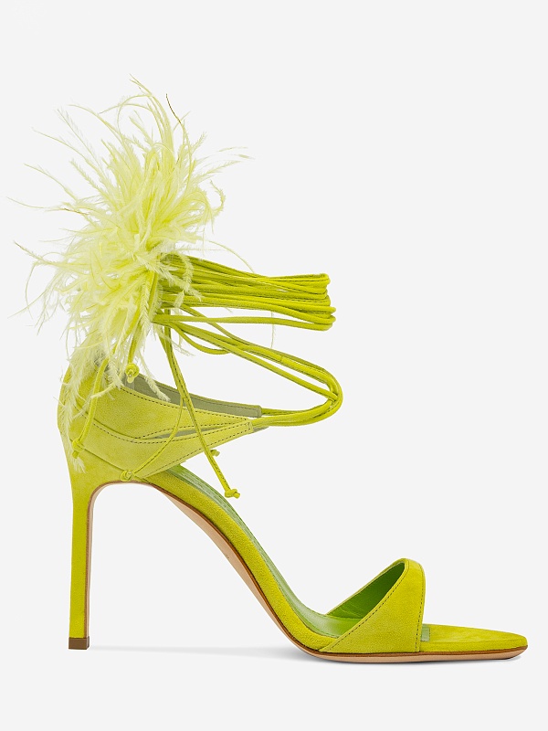 Сандалии (каблук) жен Ricagno TAMARA SANDAL Green - 1