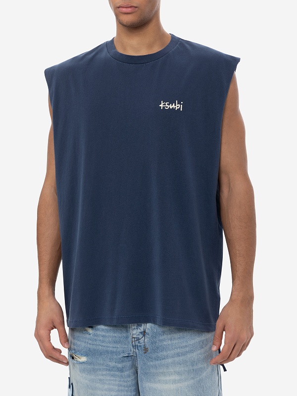 Майка муж Ksubi MPF25TA008 navy - 2