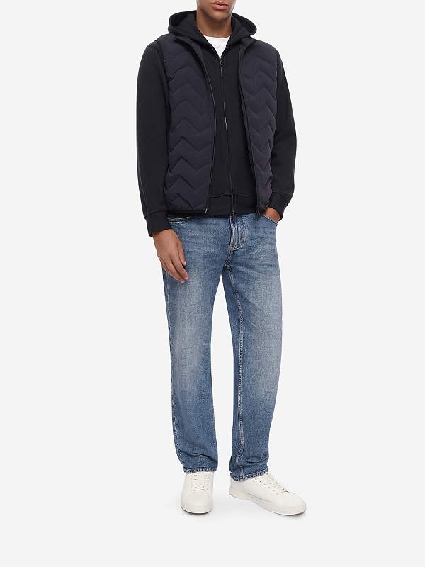 Жилет утепленный муж Emporio Armani EM004946 AF18499 UB118 ICONICO 0920 BLU NAVY EA - 1