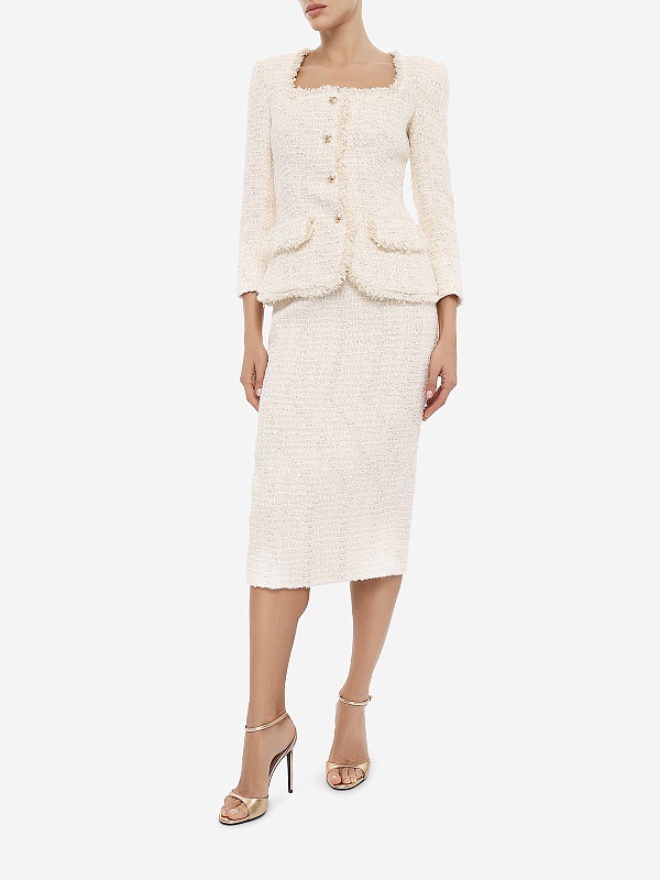 Платье жен Self-Portrait AW26-059MA-C CREAM - 3
