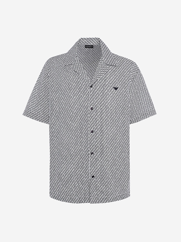 Рубашка муж Emporio Armani EM000593 AF20439 F0026 STICKS WHITE - 0