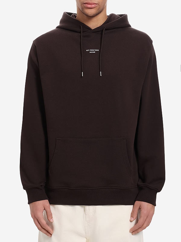 Худи муж Drôle de Monsieur I-HO161-CO127-DBN DARK BROWN - 2