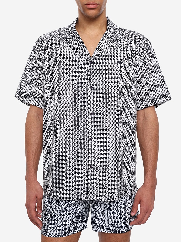Рубашка муж Emporio Armani EM000593 AF20439 F0026 STICKS WHITE - 4