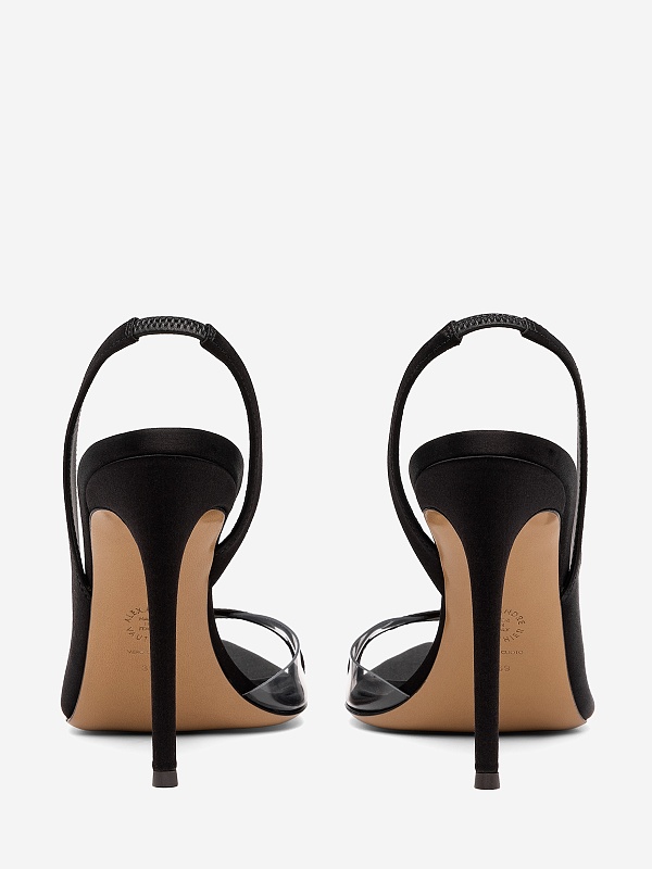 Босоножки (каблук) жен Alexandre Vauthier AVE4000-001 TRANSP/BLACK - 5