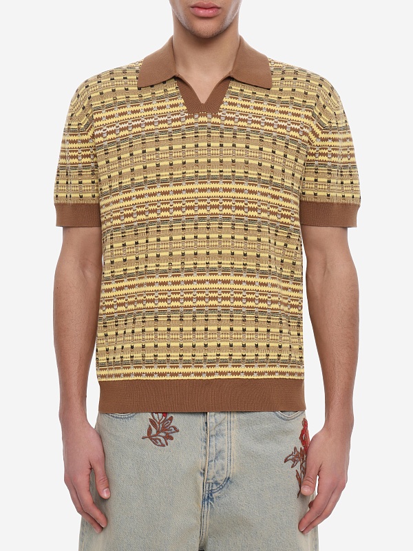 Поло муж Drôle de Monsieur K-PO207-CO209-YL YELLOW - 4