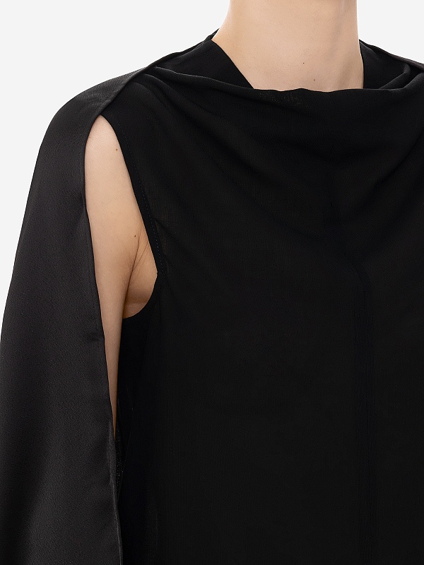 Блуза жен LE17SEPTEMBRE LS2411BL002EBK BLACK - 5