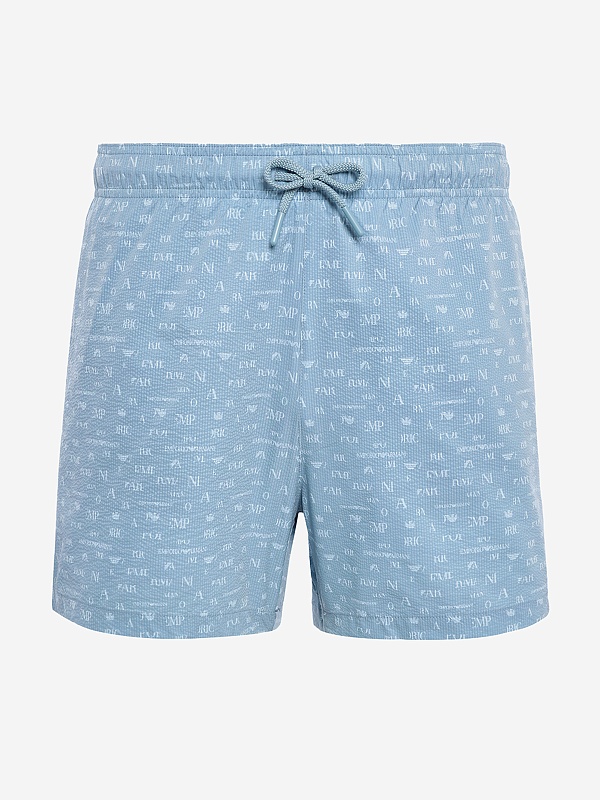 Плавки муж Emporio Armani EM000583 AF20667 F9084 PRINT EA SLATE-AQUA - 0