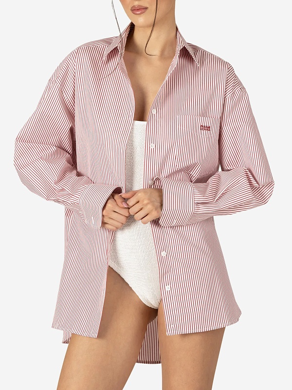 Рубашка жен Paramidonna CR26VSSB-1 BURGUNDY - 1