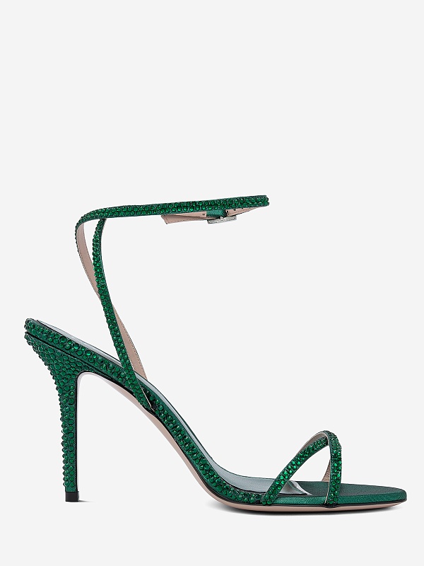 Босоножки (каблук) жен Gedebe CHLZ100LMECRY EMERALD + CRYSTAL EMERALD - 2