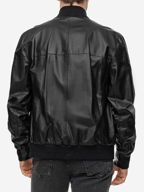 Куртка кожаная муж Brunello Cucinelli MPRIG1928 NERO - 3