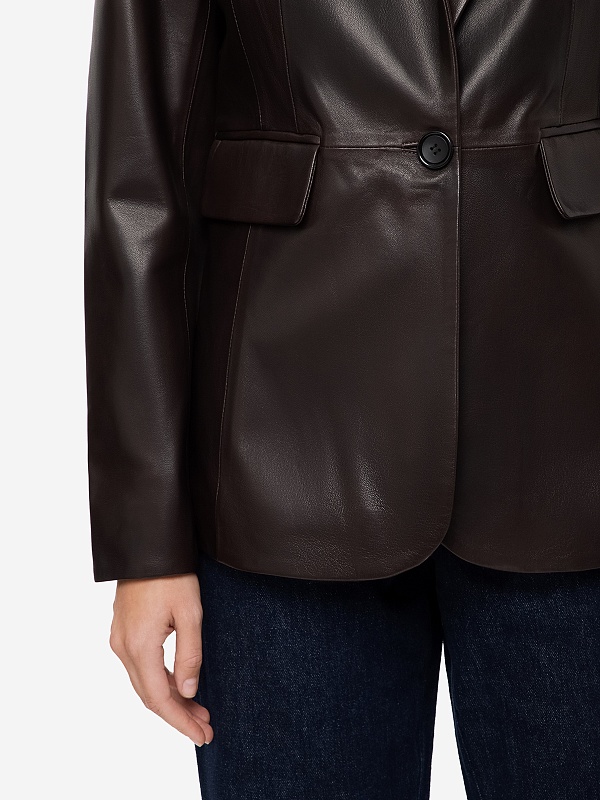 Жакет жен Burka an-2415 Темно-коричневый - 4