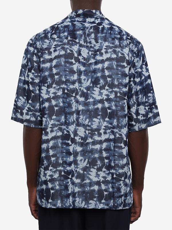 Рубашка муж Officine Generale S26MSHI027 INDIGO/LIGHTBLUE - 4