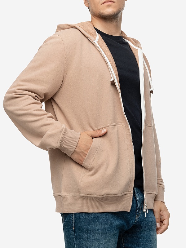 Толстовка на молнии муж Brunello Cucinelli MTU149069G SABBIA - 2