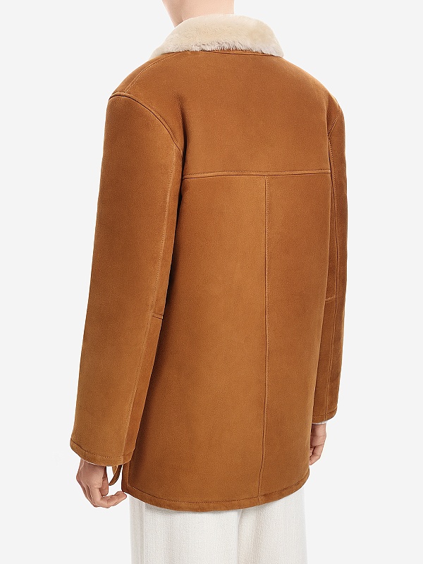 Дубленка жен Burka AN-2401F-80BU Светло-коричневый - 2